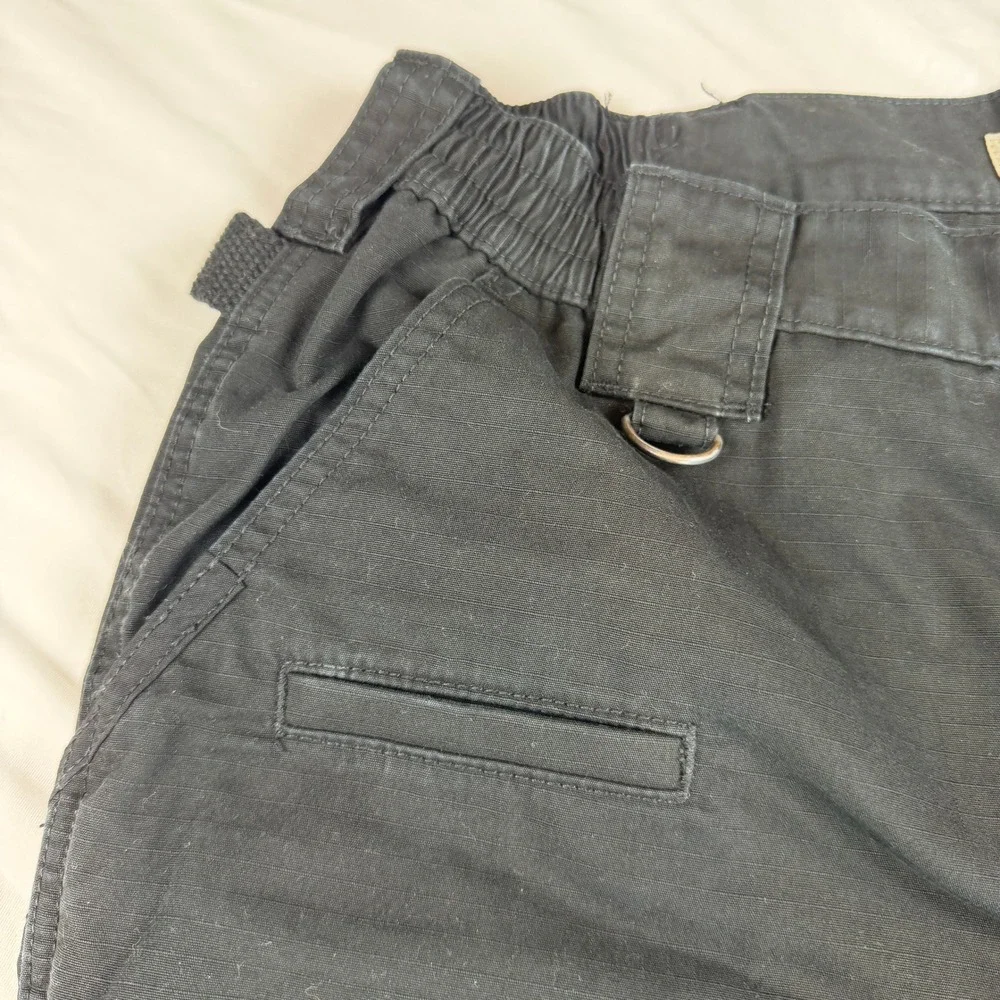 5.11 Tactical Mens Black Ripstop Cargo Shorts Size 36 Utility Work Outdoor